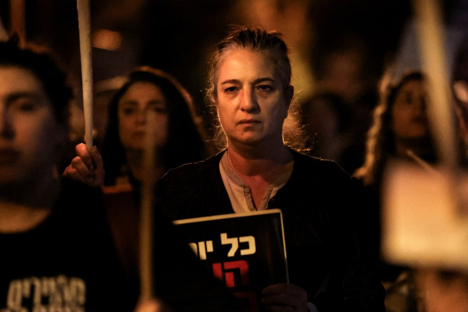 The hours-long protest took place on Friday evening