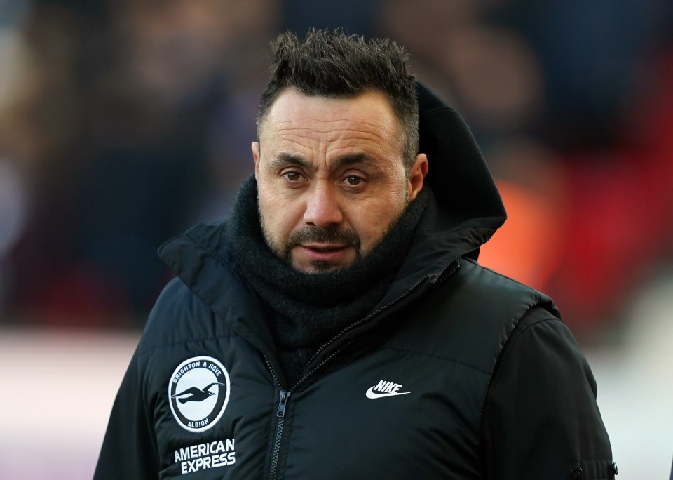 Brighton's Roberto De Zerbi is also allegedly on Liverpool's shortlist