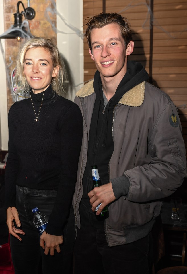 Vanessa Kirby and partner Callum Turner seen at Halloween Party at Broadway House, Fulham Broadway, London