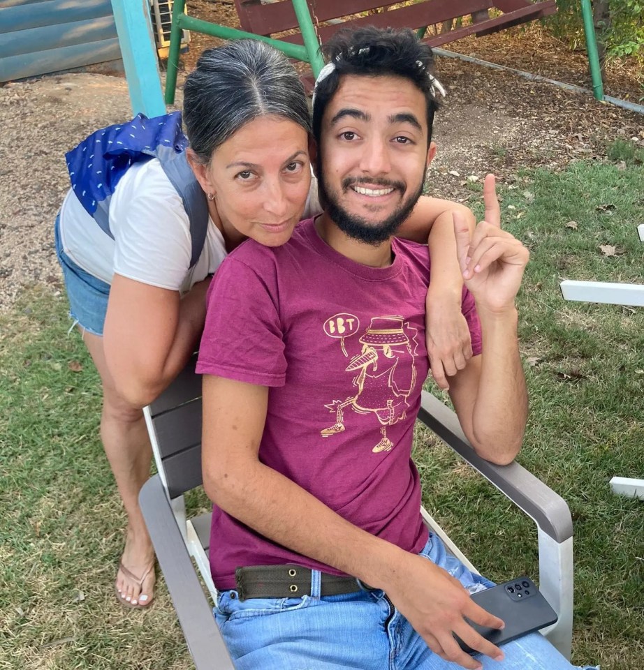 Hersh with his heartbroken mother Rachel