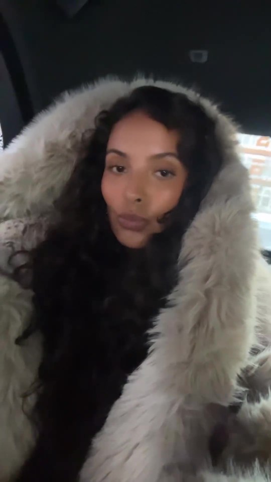 She was seen in a taxi with the rapper later on in the evening