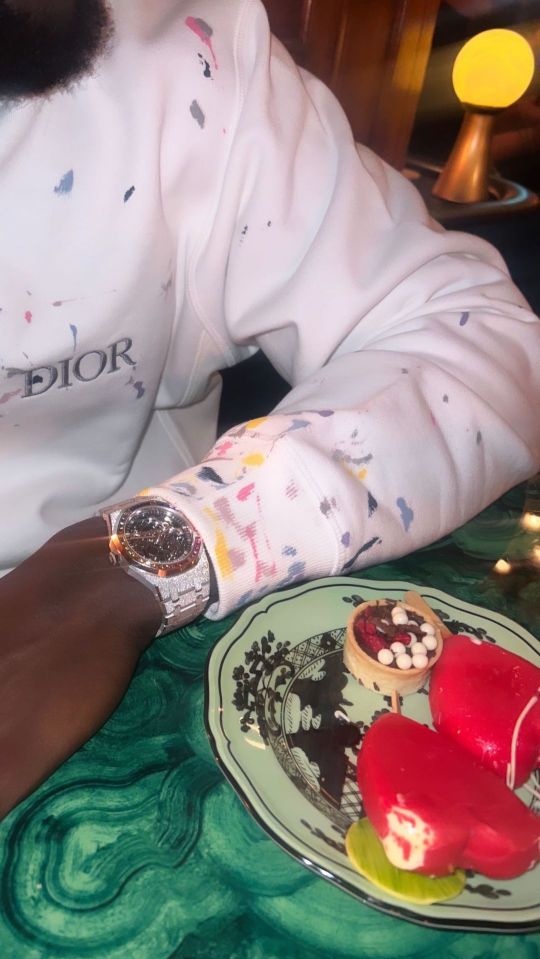 Stormzy and Maya celebrated Valentine's Day with a romantic meal
