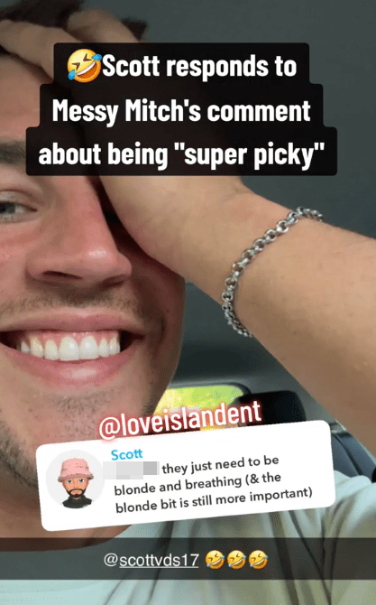 Scott used the opportunity to take another swipe at his villa rival