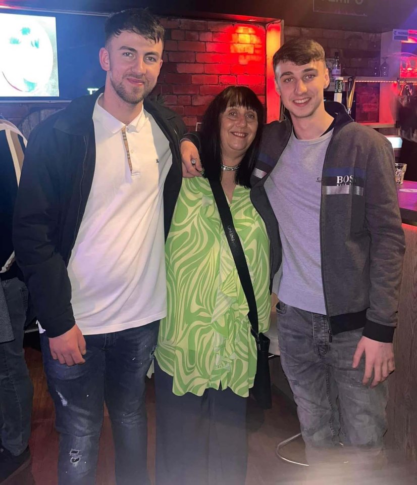 Jay with his mum Debbie and older brother Zak