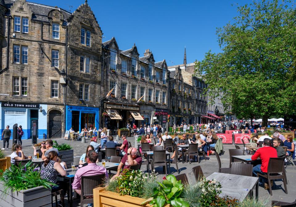 Grassmarket is a historic marketplace, and today it's still home to many independent gift, clothing and homeware shops, and restaurants, bars and cafes