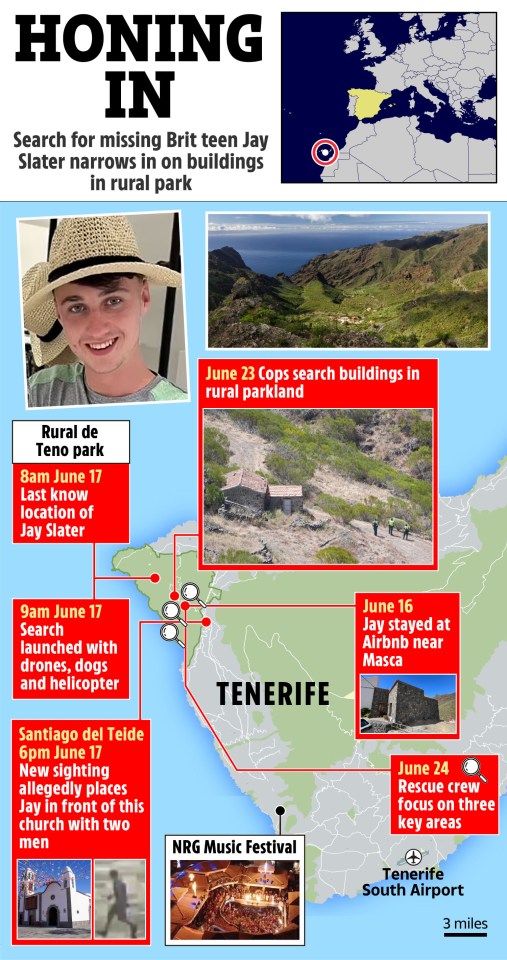 a map showing the location of honing in tenerife