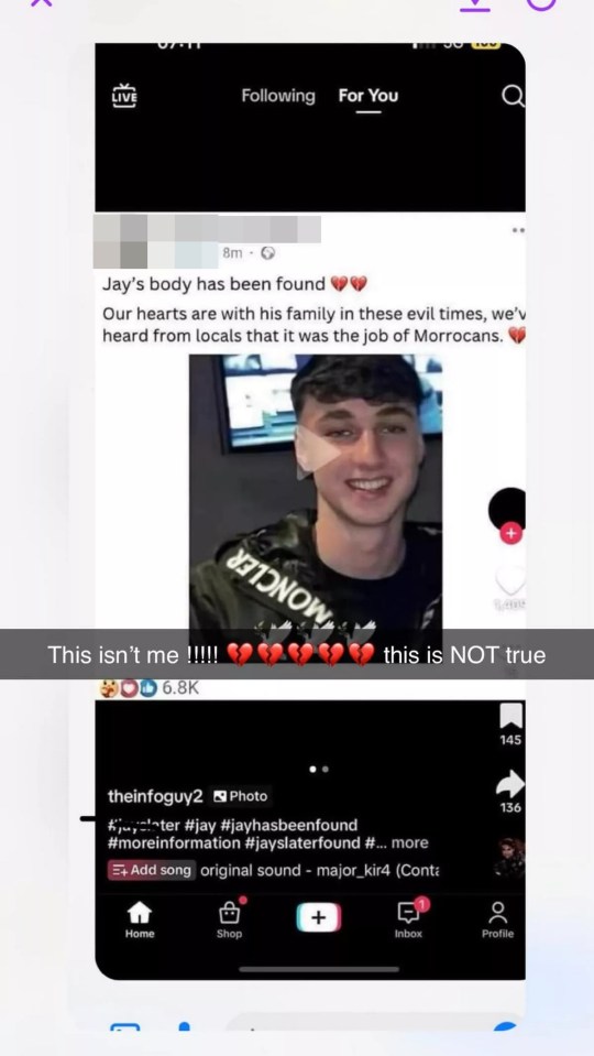 One of the horror online trolls made a death hoax for the Brit teen