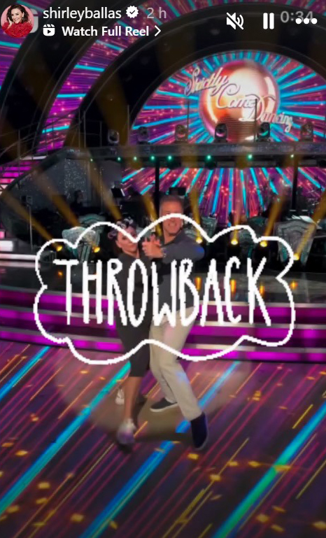 She shared an old clip of them dancing together