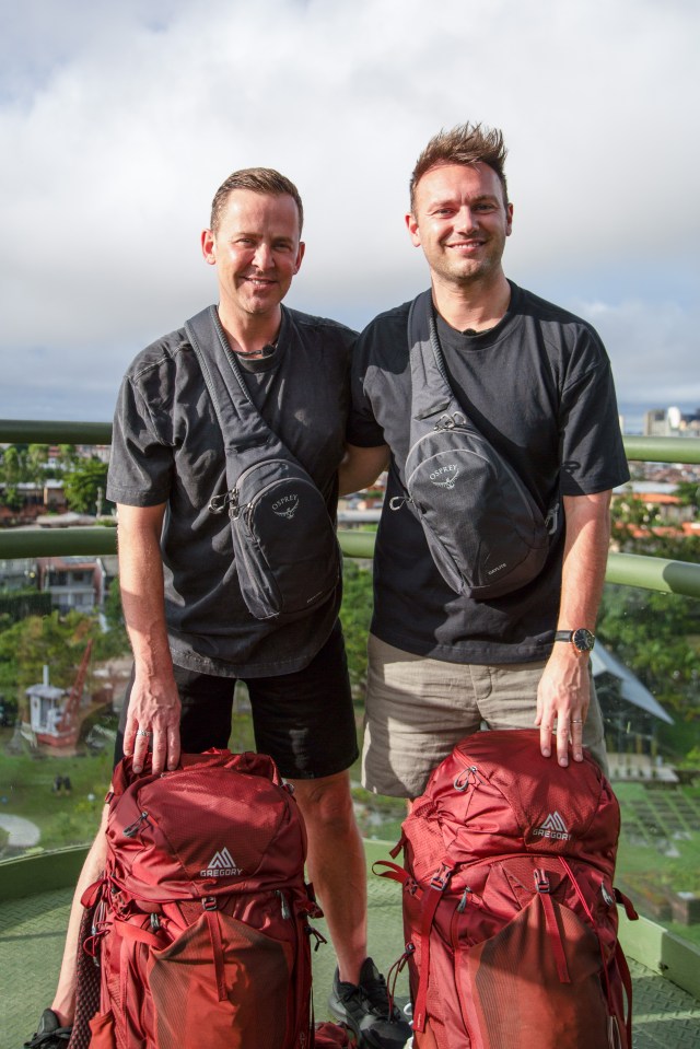 Scott and husband Sam took part in Celebrity Race Across The World