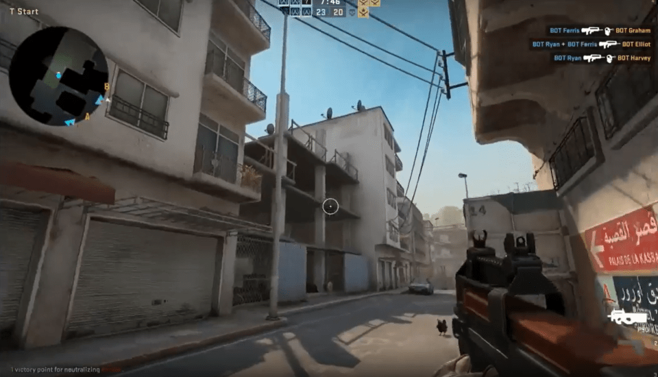 a screenshot of a video game shows a victory point for neutralizing
