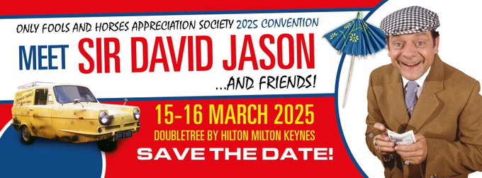 a poster for a convention called only fools and horses appreciation society 2025