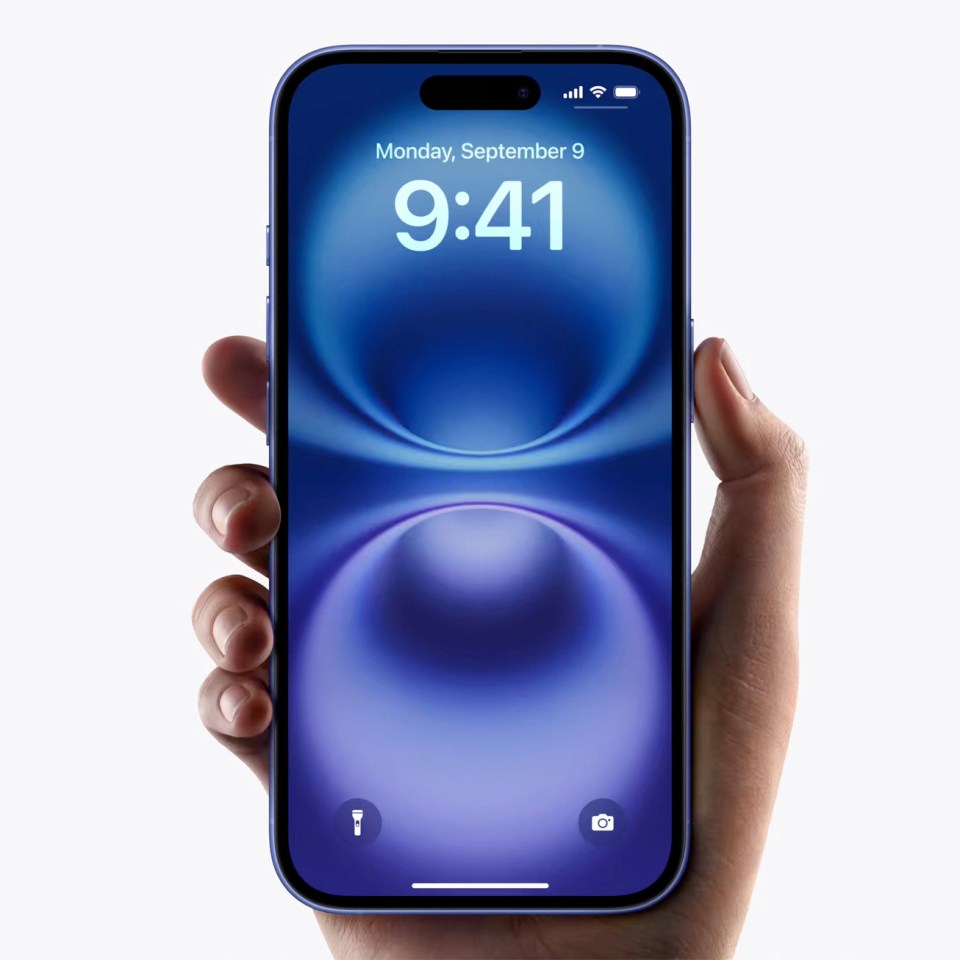 a person is holding a phone that says monday september 9 at 9:41