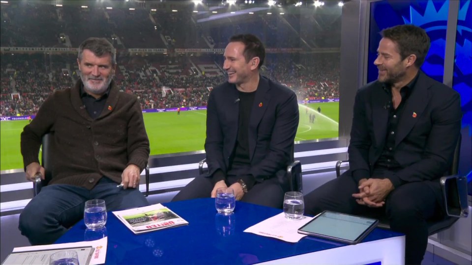 Frank Lampard's reaction to Roy Keane fuming at being called 'Cardi B' for outfit choice at Man Utd vs Chelsea, , http://x.com/SkySportsPL/status/1853127097536921895