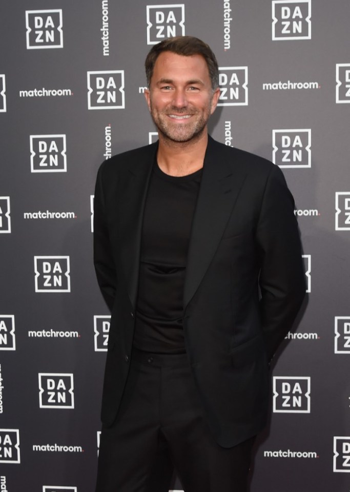 LONDON, ENGLAND - JULY 27: Eddie Hearn attends an exclusive party celebrating the new partnership between global sports streaming service DAZN and Matchroom Boxing at German Gymnasium on July 27, 2021 in London, England. (Photo by David M. Benett/Dave Benett/Getty Images)