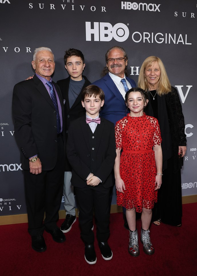 The Haft family at the HBO "The Survivor" premiere.