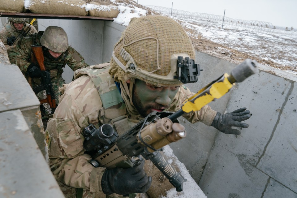 British soldiers during a NATO exercise in Romania.