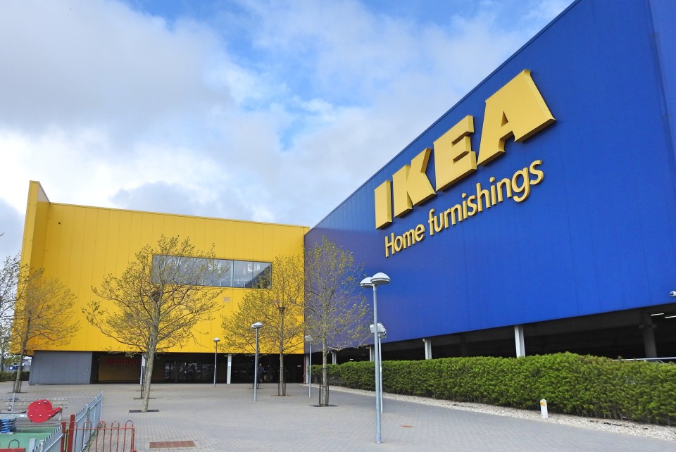 Exterior view of an IKEA store.