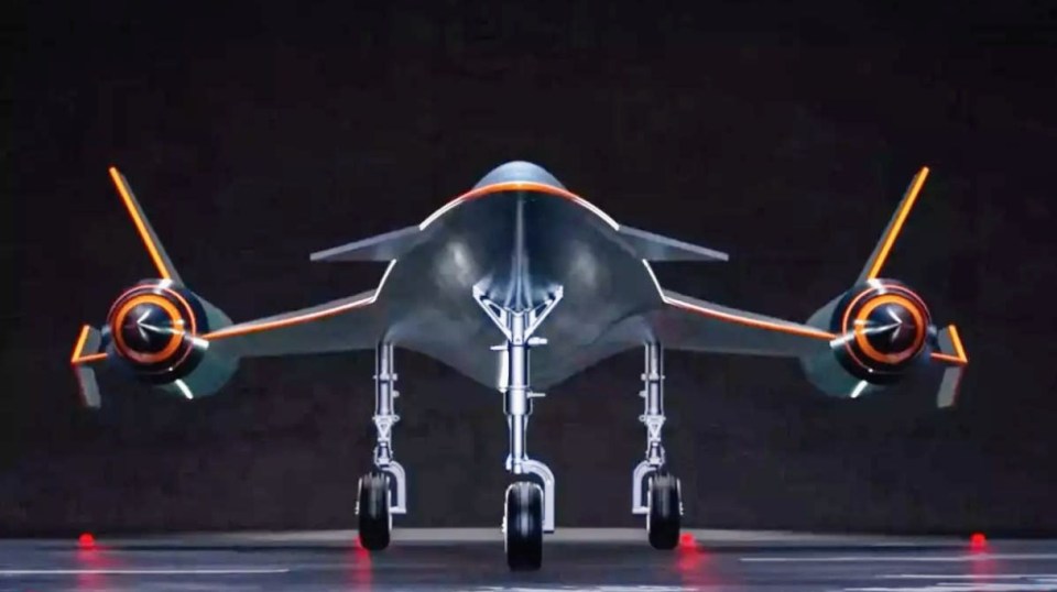 Illustration of the “Monkey King” Mach 4 supersonic drone.