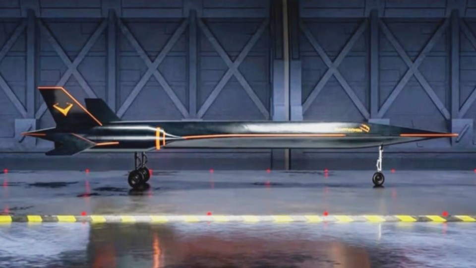 Illustration of the “Monkey King” Mach 4 supersonic drone.