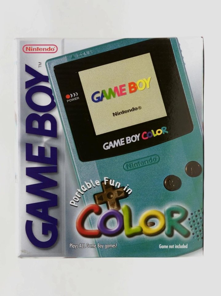 Game Boy Color boxed product shot.
