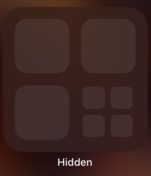 Illustration of hidden app icons.