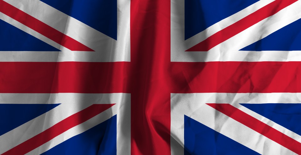 Union Jack flag.