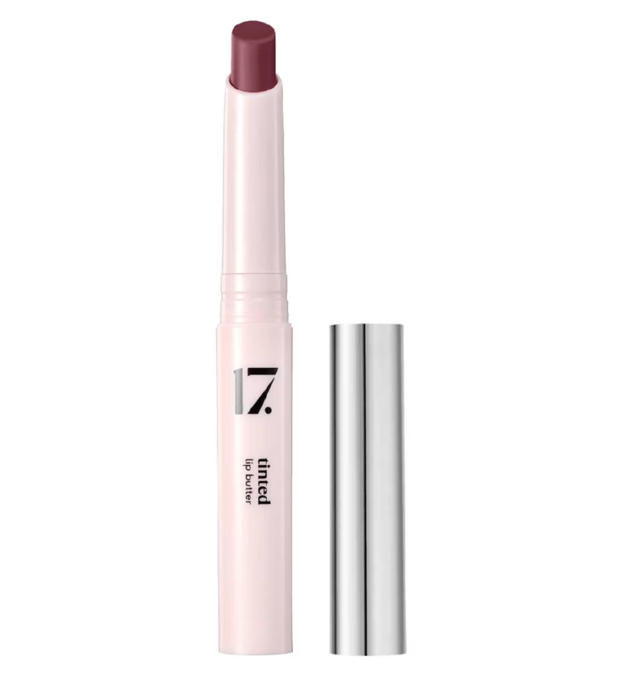 17. Tinted lip butter in a tube with its cap.