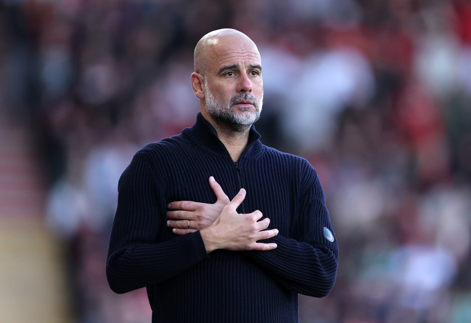 Pep Guardiola, manager of Manchester City.