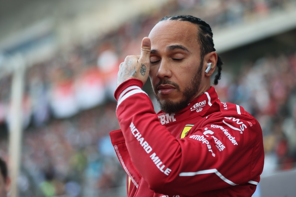 Lewis Hamilton at the 2025 Chinese Grand Prix.