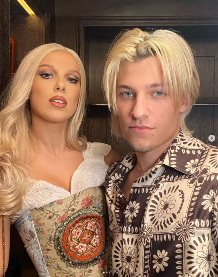 Selfie of Millie Bobby Brown and Jake Bongiovi.