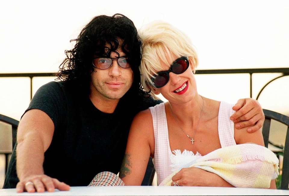 Michael Hutchence, Paula Yates, and their daughter.