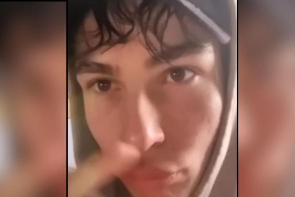 Close-up of a young man's face.