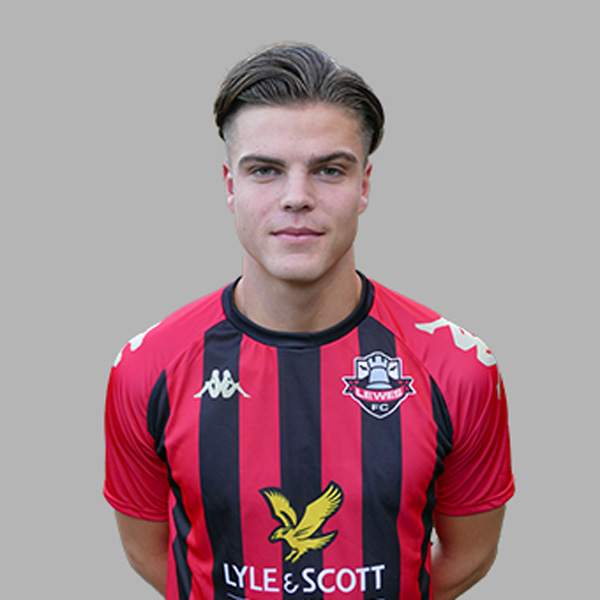Headshot of a man in a Lewes FC jersey.