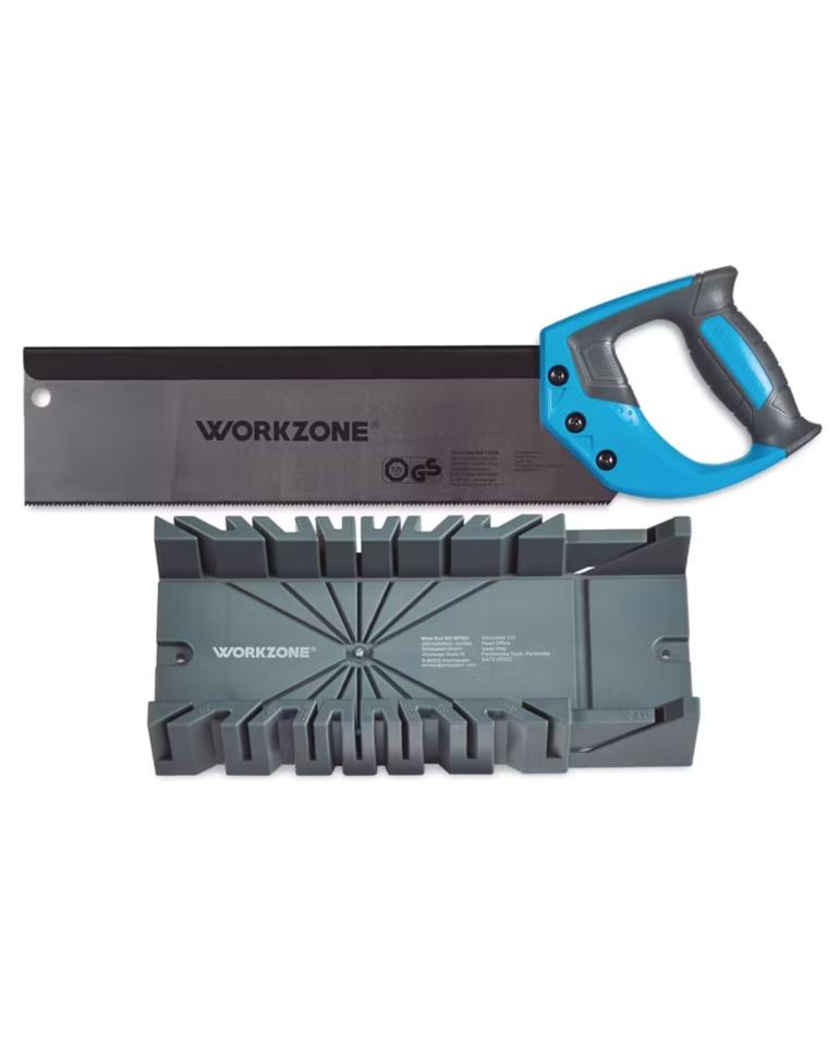 Workzone hand saw and miter box.
