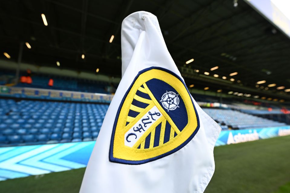 Leeds United flag at Elland Road.