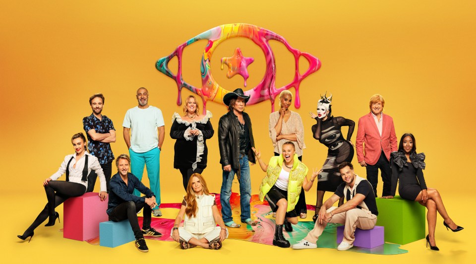 Promotional photo of the Celebrity Big Brother contestants.