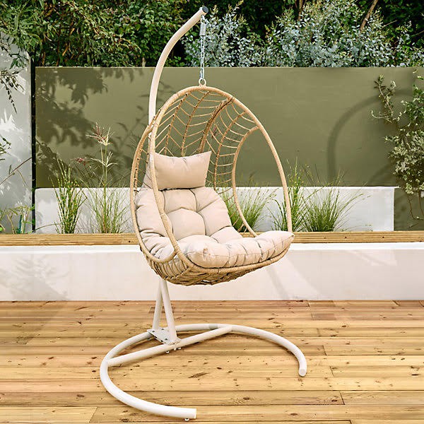 Headline: EGG-CELLENT B&Q is selling a budget-friendly Egg Chair set to transform your garden for summer - & it's cheaper than Asda,