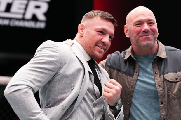 Conor McGregor and Dana White.