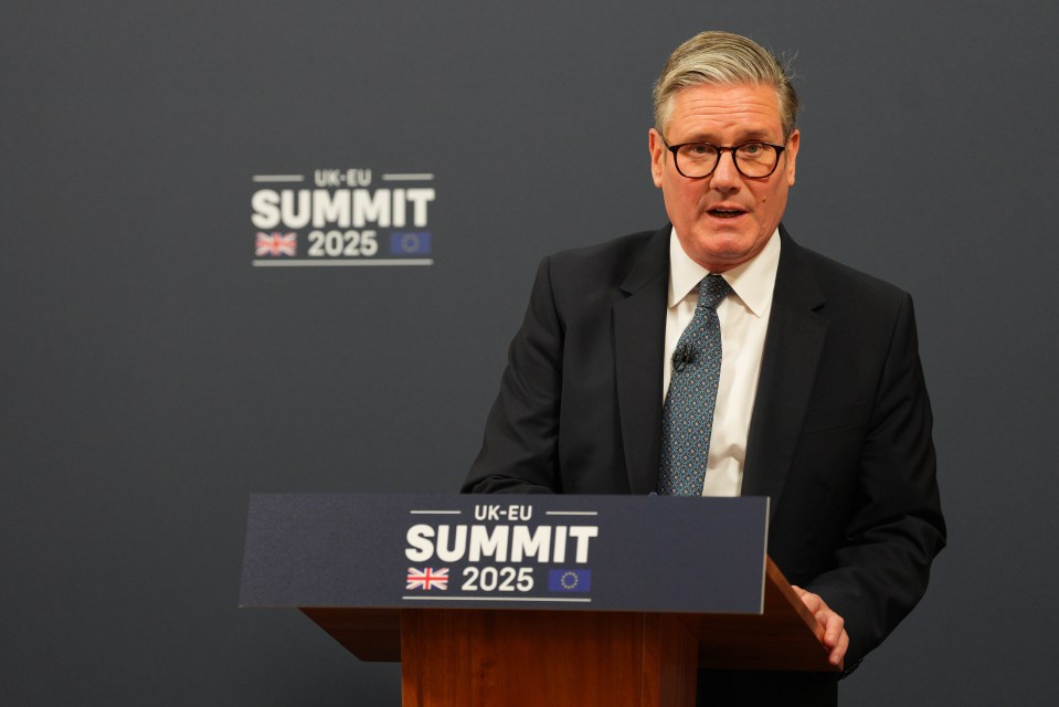 Keir Starmer at the 2025 UK-EU Summit.