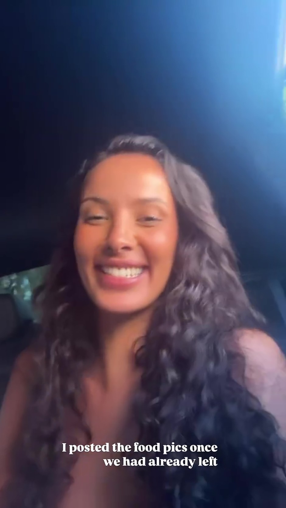 Maya then went Instagram official with Ruben while in the car