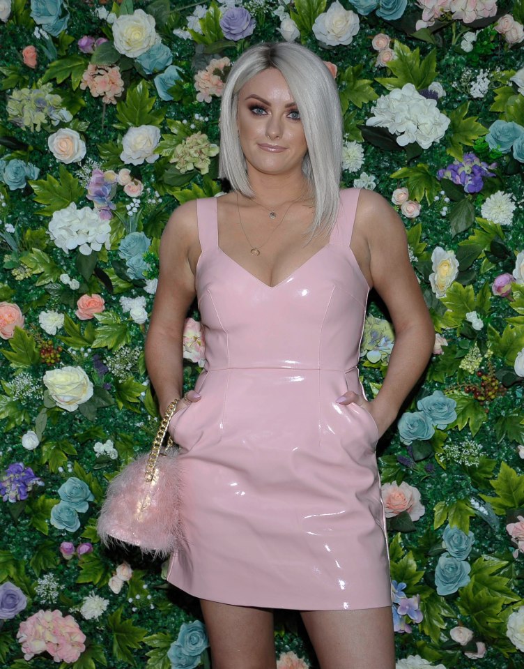 Katie McGlynn at a leaving party.