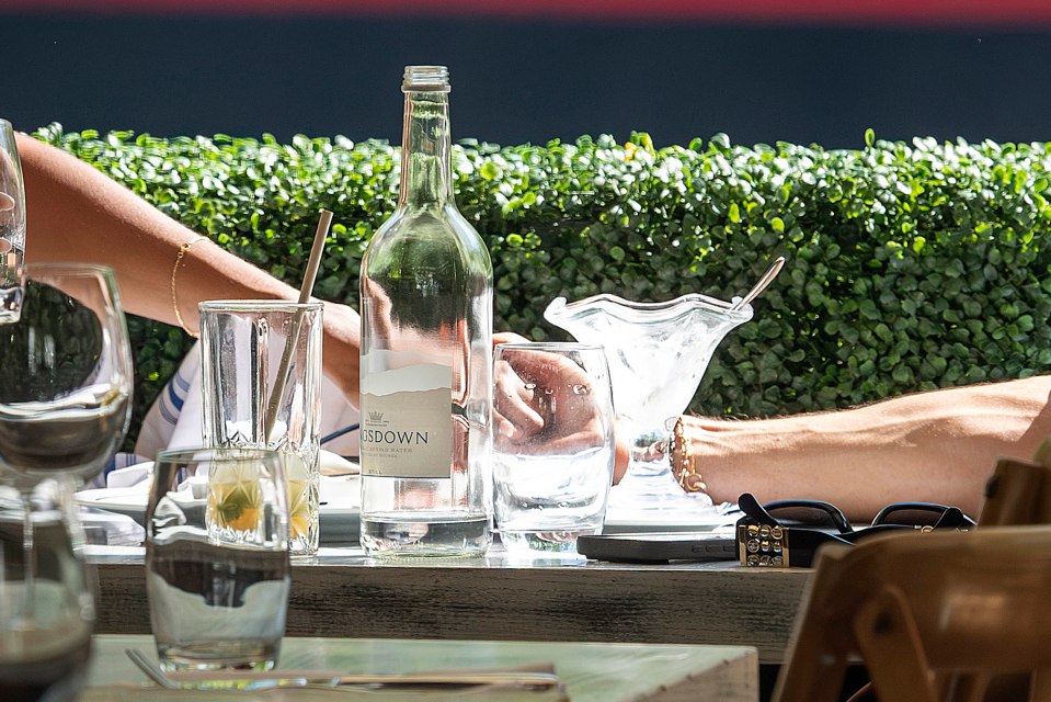 Maya Jama and Ruben Dias on a lunch date.