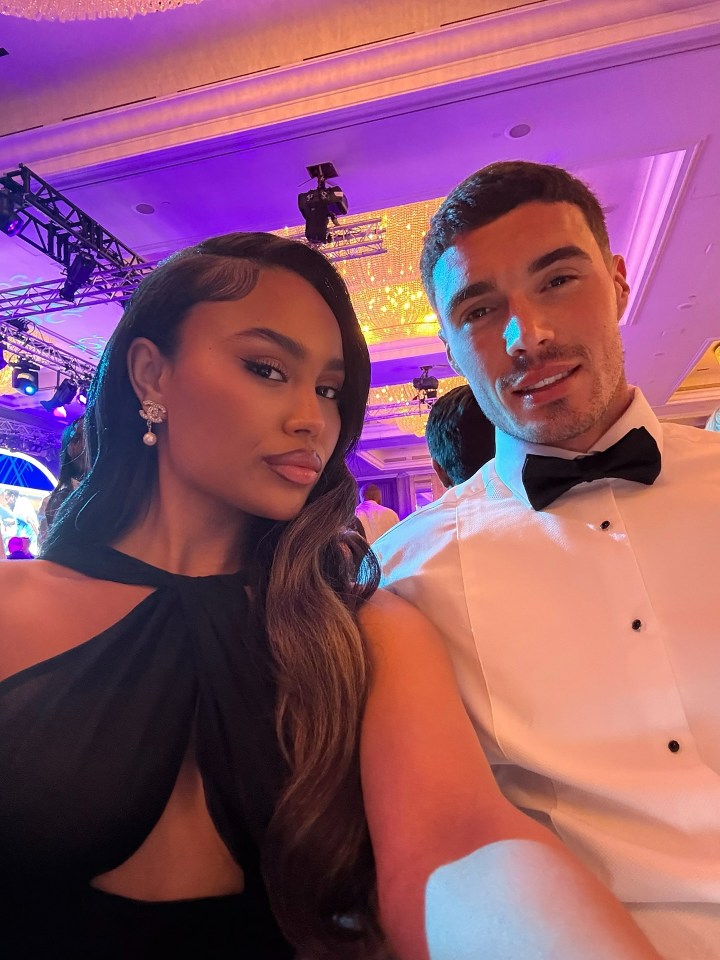 Ella Thomas and her new boyfriend at an event.