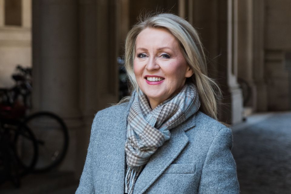 Portrait of Esther McVey, Minister Without Portfolio in the Cabinet Office.