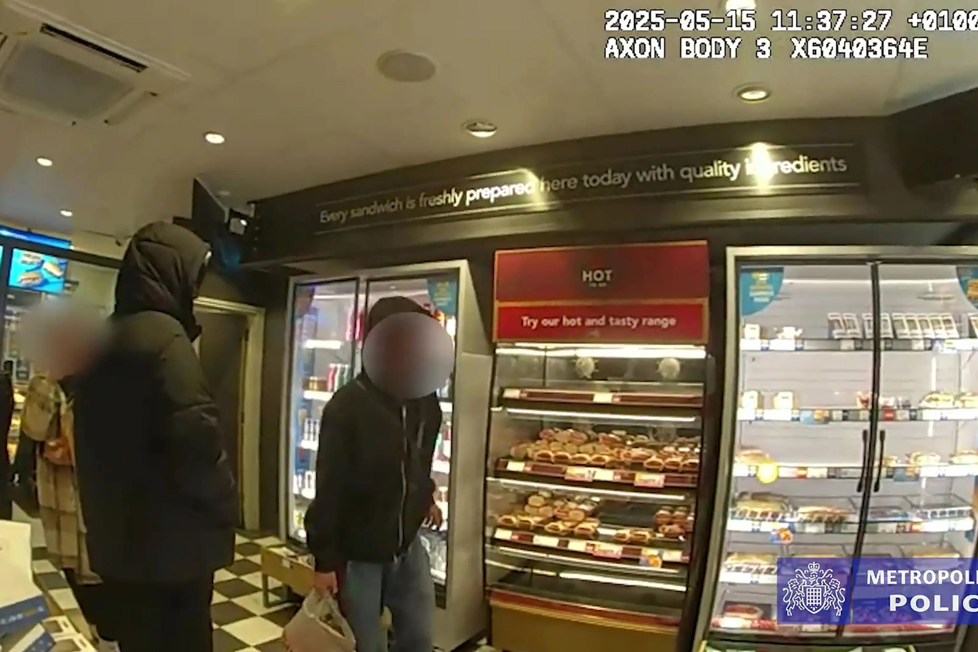 An image collage containing 1 images, Image 1 shows Surveillance image of shoplifters in a store