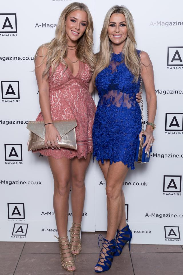 Dawn Ward and Taylor Ward at the A-Magazine party.
