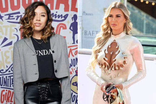 An image collage containing 2 images, Image 1 shows PARIS, FRANCE - DECEMBER 08: Chelcee Grimes poses for a portrait during the FIFA Women's World Cup France 2019 Draw at La Seine Musicale on December 8, 2018 in Paris, France. (Photo by Pascal Le Segretain - FIFA/FIFA via Getty Images), Image 2 shows A number of famous celebrities were spotted at the BAFTA Television Awards 2025, held at the Royal Festival Hall in London. The star-studded event celebrated outstanding television talent, with many attendees donning elegant outfits for the prestigious occasion. Pictured: christine mcguinness Ref: BLU_S8319030 110525 NON-EXCLUSIVE Picture by: Brett D. Cove / SplashNews.com Splash News and Pictures USA: 310-525-5808 UK: 020 8126 1009 eamteam@shutterstock.com World Rights