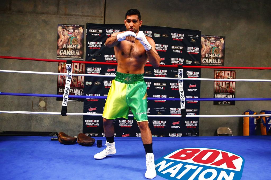 Amir Khan has been training in California for his fight with Saul Alvarez