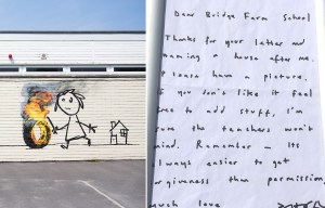 Bristol primary school in the money after Banksy mural appears on playground wall