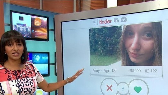 This is a fake profile set up in the name of 13-year-old Amy 
